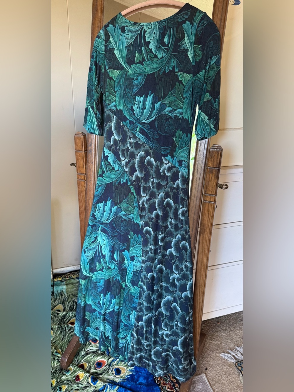 Soft Surroundings Nanette Dress in Gecko Leaf Tropical Green, small - Picture 15 of 15